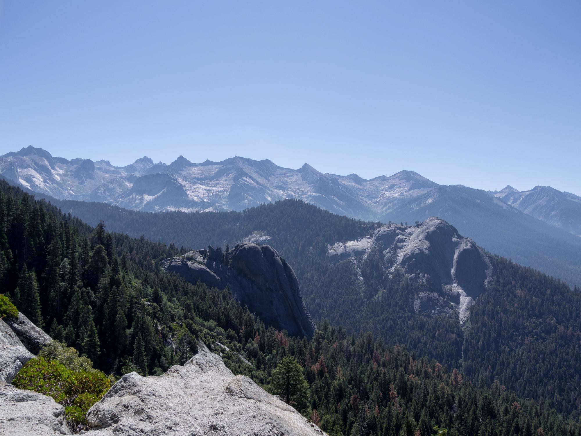 Aussicht von der Pather Gap auf den Hight Sierra Trail